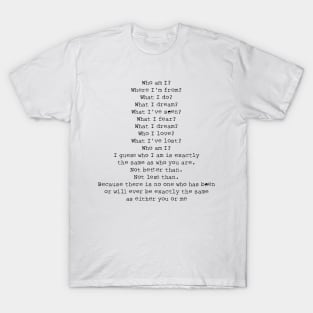 Who I am? T-Shirt